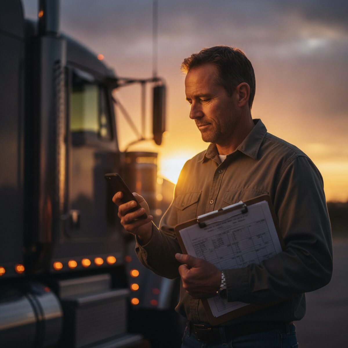 Fleet manager submitting USDOT number on a laptop to set up ELD compliance